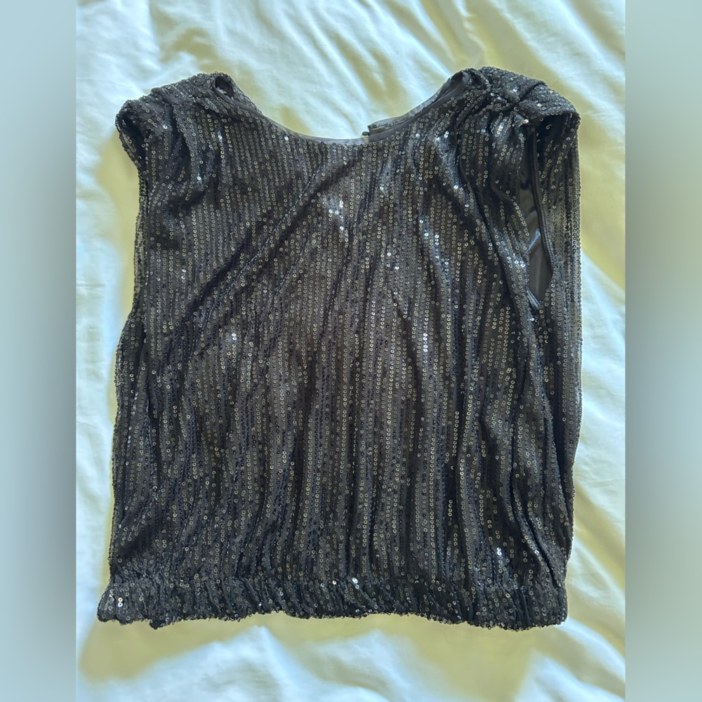 Black sequence / sparkle tank